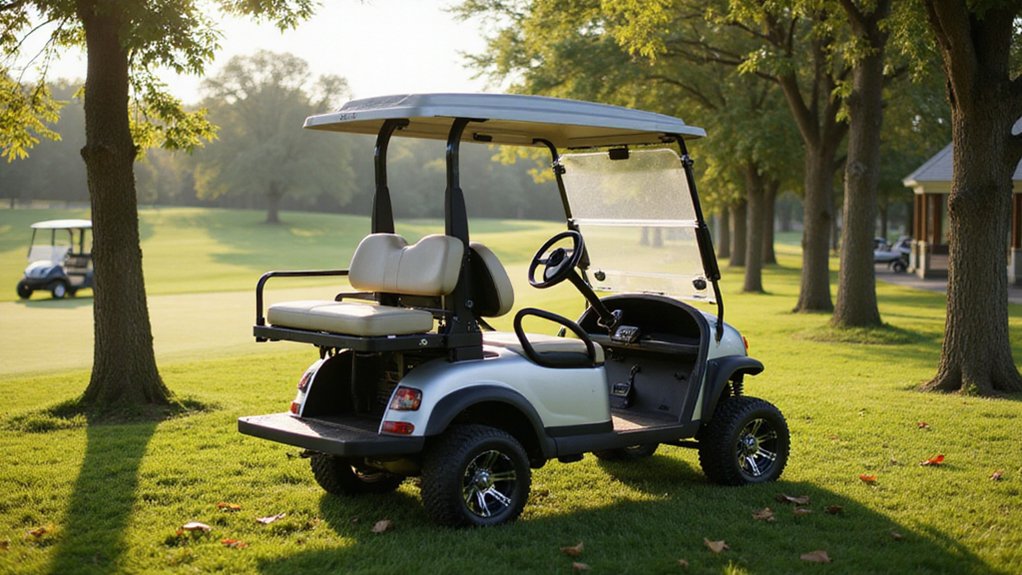 gas powered golf cart operation