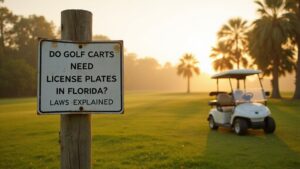 Read more about the article Do Golf Carts Need License Plates in Florida? Laws Explained