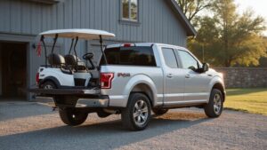 Read more about the article Will a Golf Cart Fit in a Truck Bed? Size & Hauling Guide