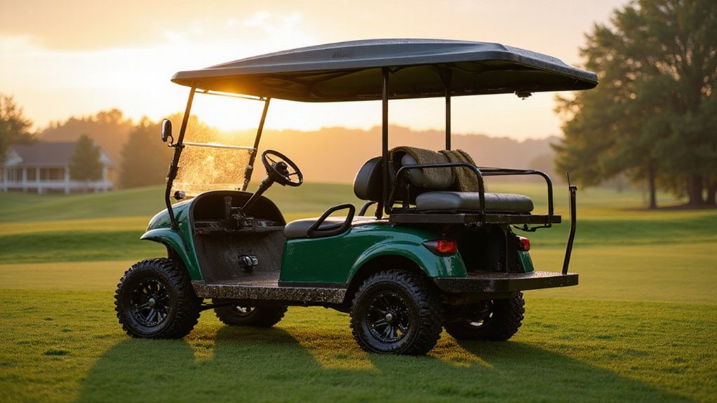 top roofed golf carts